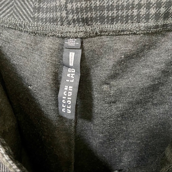 DESIGN LAB Plaid Houndstooth Patchwork Leggings Size Large New - Picture 6 of 8